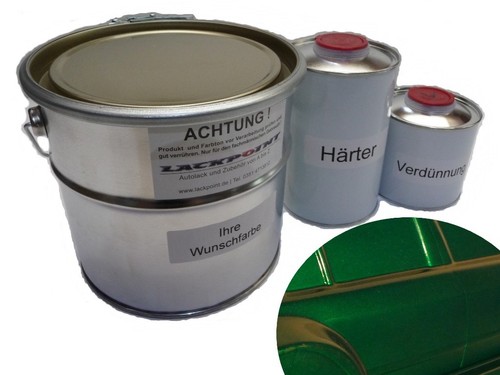 Liter set autolack - 2k, dark
